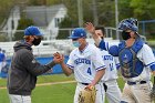 Baseball vs CGA  Wheaton College Baseball vs Coast Guard Academy during game two of the NEWMAC semi-finals playoffs. - (Photo by Keith Nordstrom) : Wheaton, baseball, NEWMAC